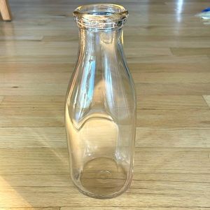 Vintage glass milk bottle